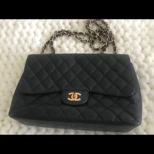 Chanel Classic Jumbo Caviar Bag